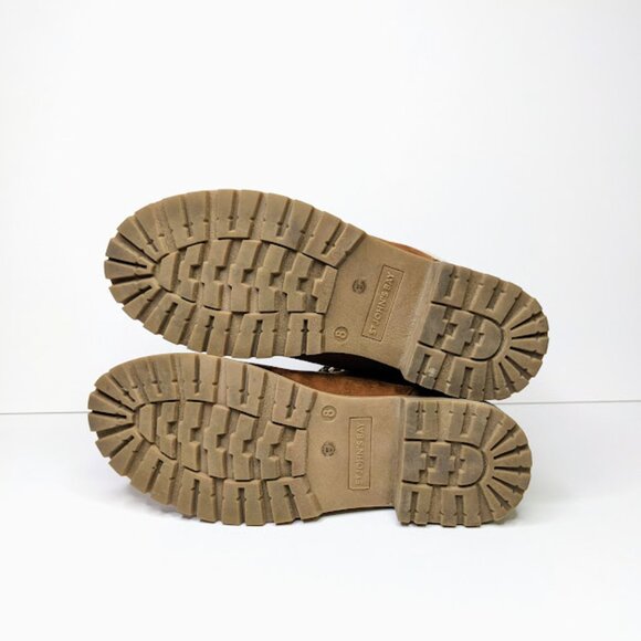 St. John's Bay Faux Fur Lined Booties Womens 8 Tan Casual Brown Hiking Boot - Picture 7 of 7